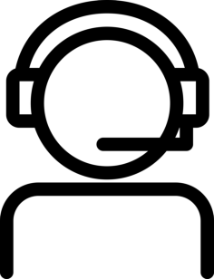 Call Center Editable Svg Line Art, Free Vectors File
